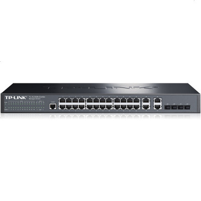新品TP-LINK TL-SL3428-COMBO 企业级24口百兆4口上联千兆网管交换机